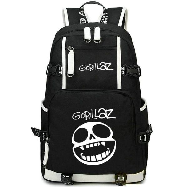 Sırt çantası Gorillaz Demon Days Daypack Rock Grubu Schoolbag Müzik Tasarım Sırtı Satchel Okul Çantası Bilgisayar Günü Pack215L