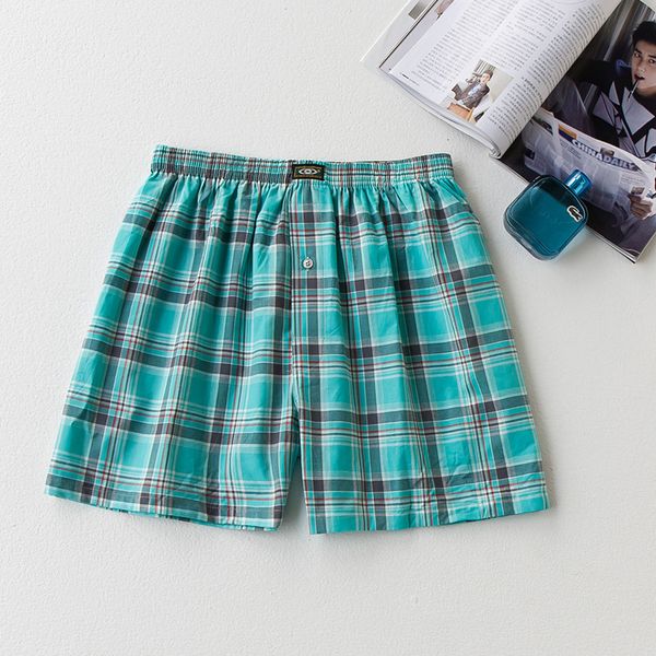 

cotton aro home plaid pants, loose men's underwear, pajamas, Black;white