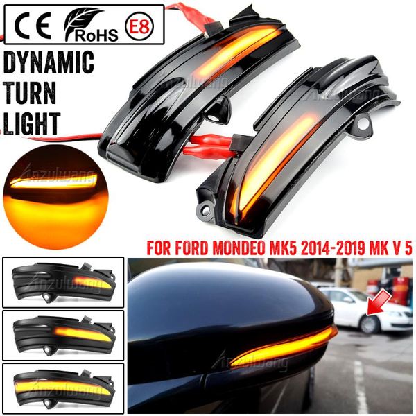 

emergency lights 2x sequential dynamic led side mirror blinker for mondeo 5 2014 2021