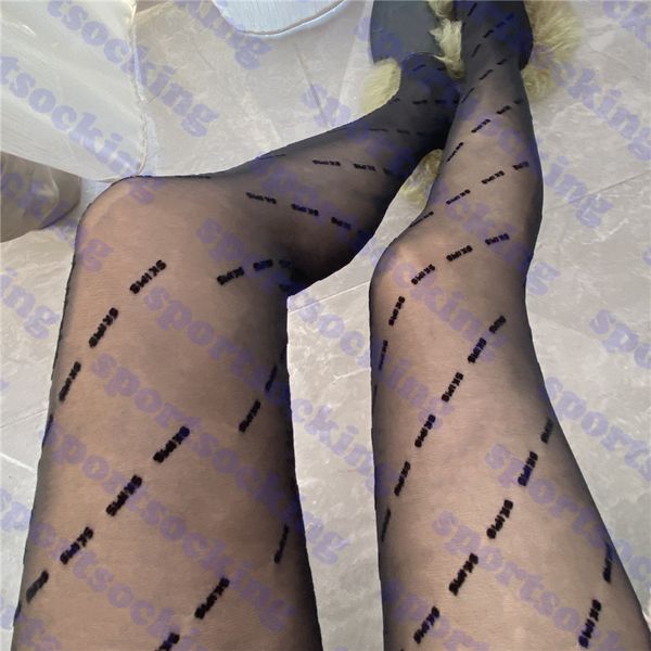 

letter logo socks women tights see through womens stockings underwear fashion ladies pantyhose one piece, Black;white