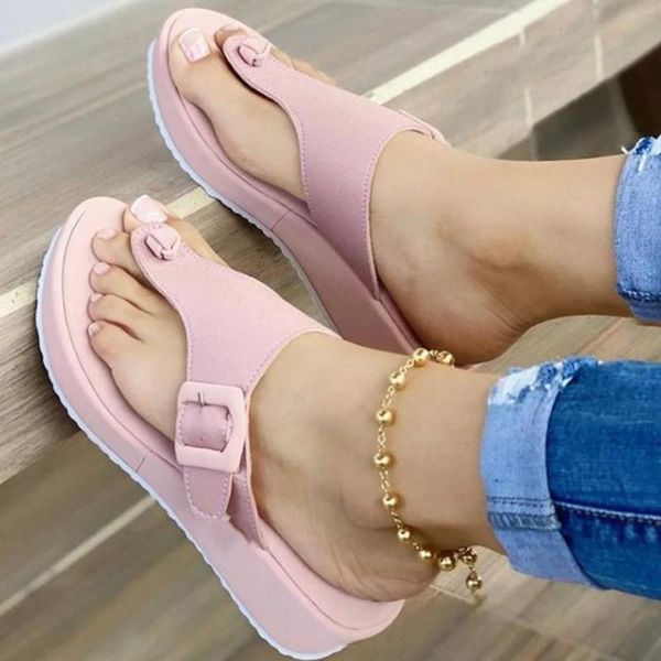 

fashion platform flip flops women summer casual beach silppers ladies outdoor sandals walking shoes female sandalias slippers, Black