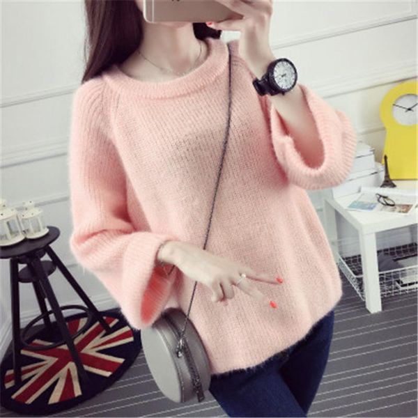 

women's sweaters sweater women pullover knitted 2021 fall loose ladies arrival knitwear pull femme oversize woman jumper zz399, White;black