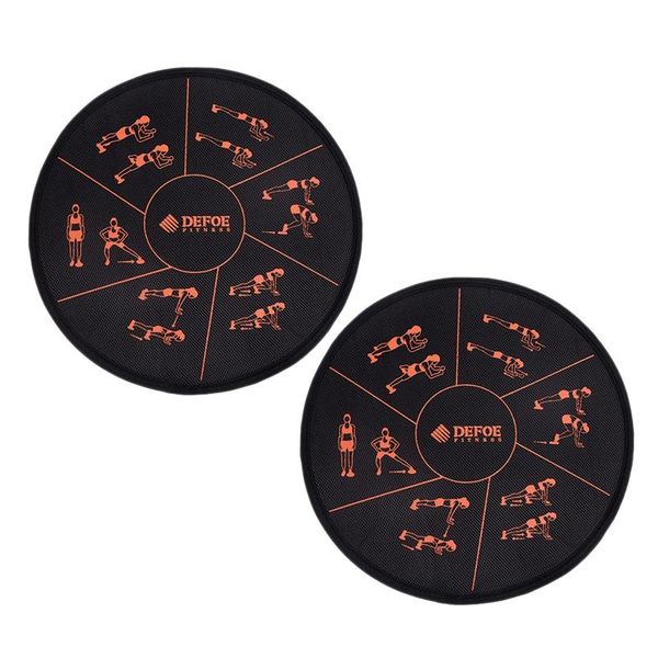 

accessories defoe 2pcs exercise sliders nylon workout yoga slider discs fitness equipment for abdominal and full body