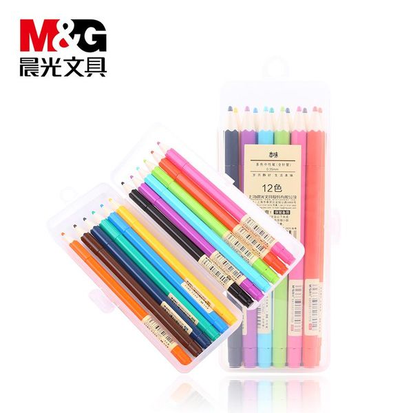 

gel pens 12 pcs/pack 0.35mm cute korea stationery store sign m&g agpa6705