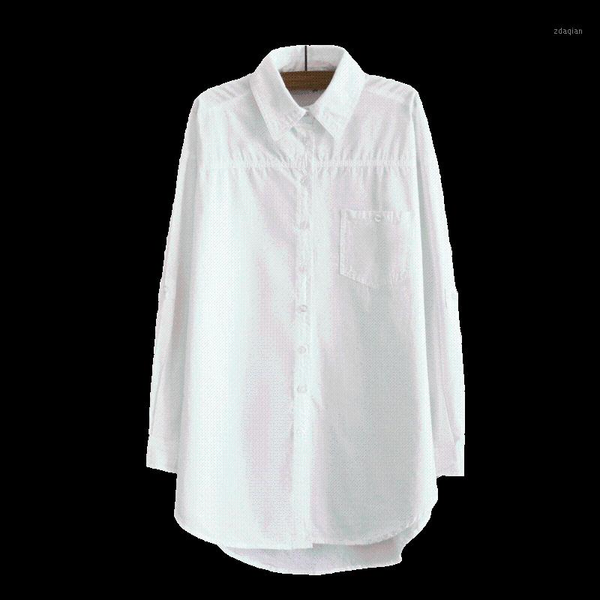 

women's blouses cotton elegant long sleeve white shirt women boyfriend style blusa female streetwear casual blouse women's &