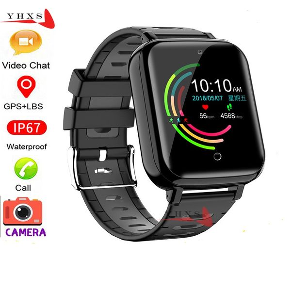 

smart 4g gps wifi student man camera wristwatch video call heart rate blood pressure monitor trace location android phone watch