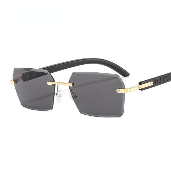 

outdoor eyewear fashion rimless sunglasses women cutting edge glasses retro sunglass men design uv400 sun glass shades
