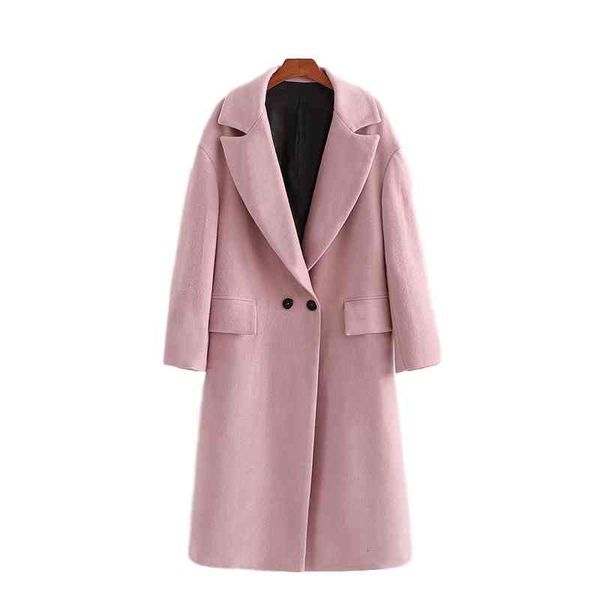 

women's trench coats streetwear women pink overcoat fashion ladies turn down collar outercoat sweet female pocket long coat chic g, Tan;black