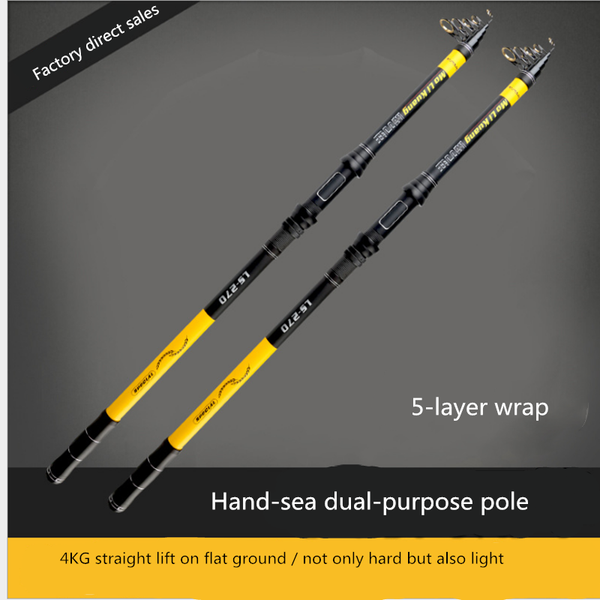 

boat fishing rods super hard rod 2.1m / 2.4 m/ 2.7m 3.0m 3.6m portable frp
