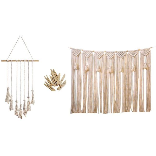 

decorative objects & figurines tapestry large bohemian wall decoration with handmade woven hanging po display macrame