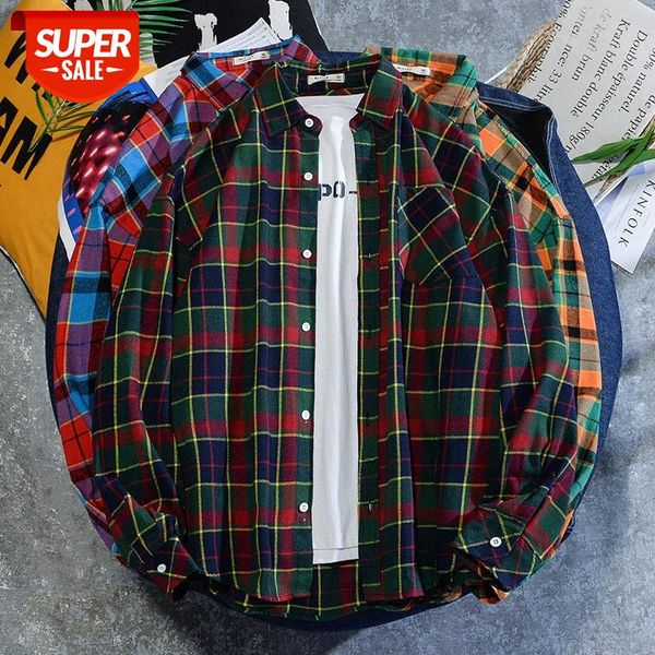 

men's long-sleeved shirt loose large size youth jacket #hy06, White;black