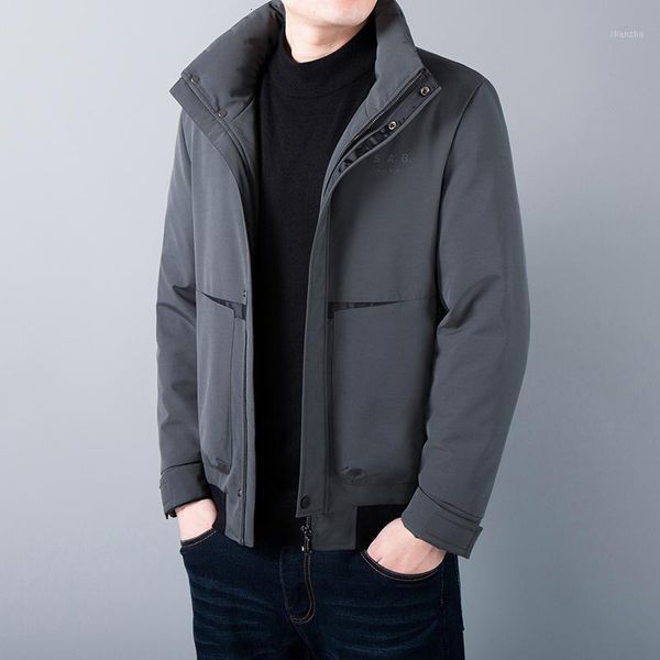 

men's down & parkas thick warm winter brand casual fashion duck jackets for windbreaker heavy coats clothes1 4g9i, Black