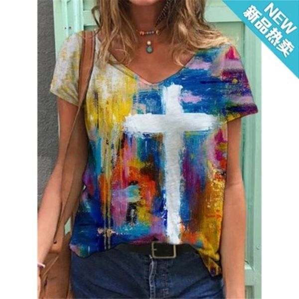 

2020 new popular women's printed short sleeve t-shirt, Black;gray