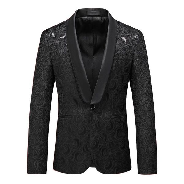 

men formal suit jackets business uniform work blazer solid regular slim fit white wedding for big size s-5xl men's suits & blazers, White;black