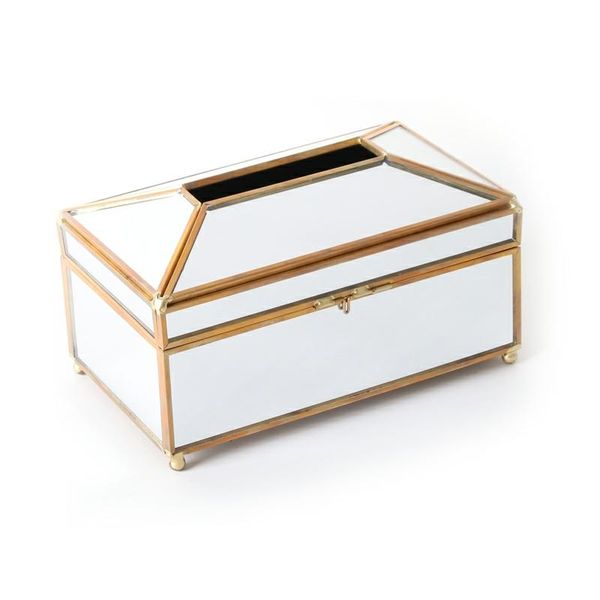 

tissue box holder luxury glass napkin dispenser deskstorage bathroom restaurant boxes & napkins