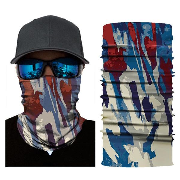 

scarves 3d camo balaclava bicycle bandana face mask camping hiking magic headscarf neck warmer army headband camouflage, Blue;gray