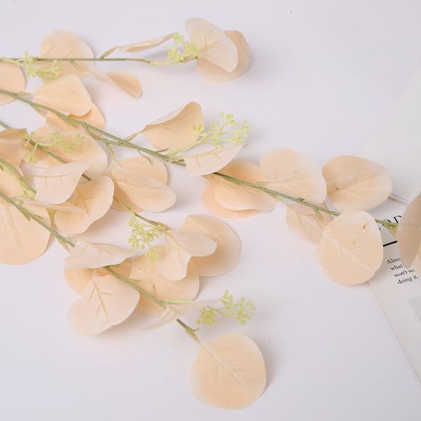 

decorative flowers & wreaths 85cm simulation christmas green plant eucalyptus leaf apple home decoration wedding artificial flower