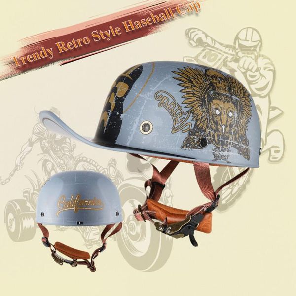 

motorcycle helmets brand riding retro helmet motorbike open face vintage crash scooter chopper biker