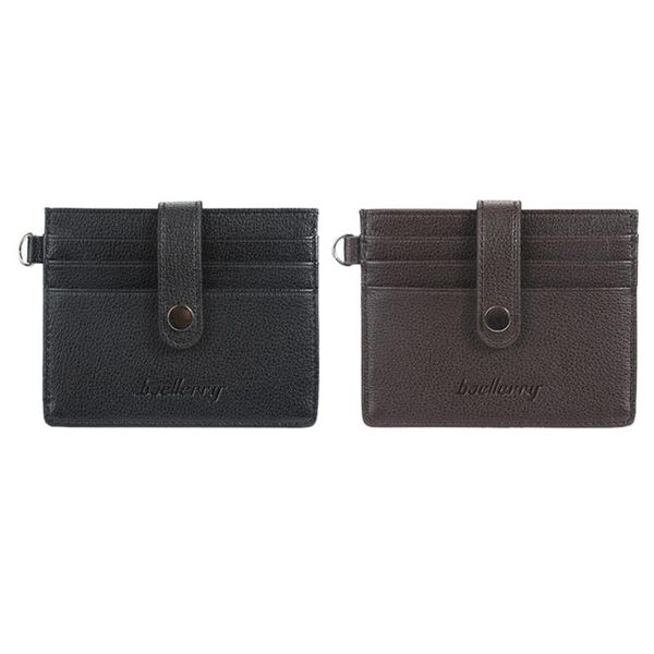 

card holders men slim pu leather holder cards case pocket wallet organizer, Brown;gray