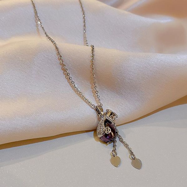 

pendant necklaces 2021 korean sweet fresh modelling contracted fashion lovely heart geometric women short necklace, Silver