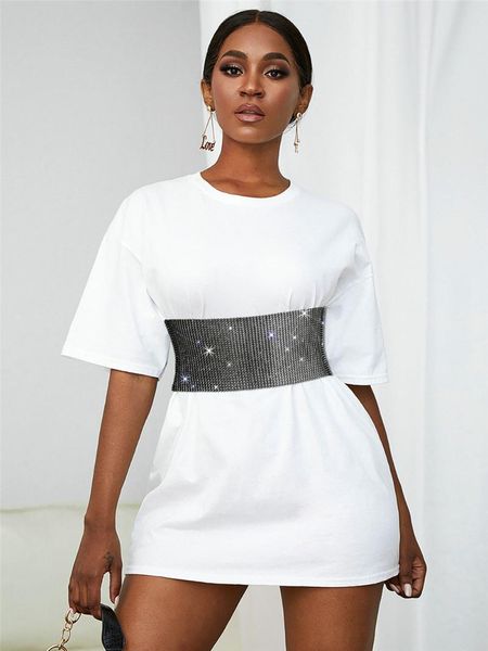 

belts sruby retro black rhinestone down bust girdle belt women's gothic corset party club sling wide, Black;brown