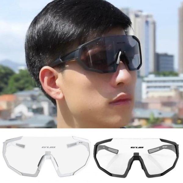 

outdoor eyewear gub cycling glasses men's pochromic uv400 road bike color changing goggles fishing sunglasses