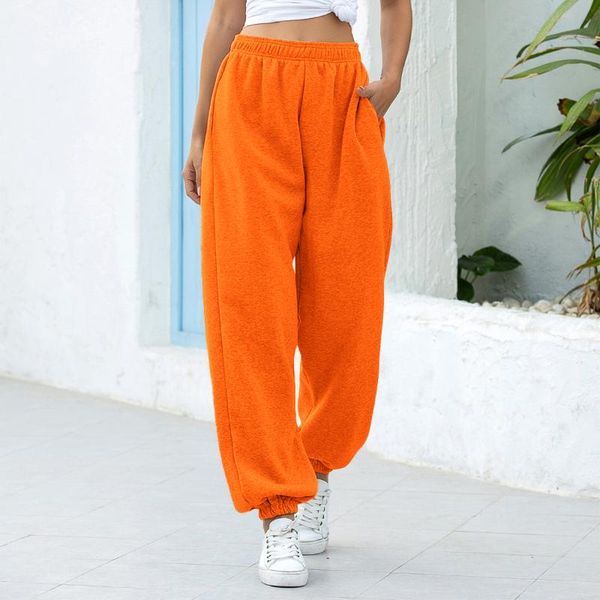 

women's pants & capris autumn sweatpants women baggy wide leg sport harem oversized joggers streetwear high waisted loose hip hop trous, Black;white