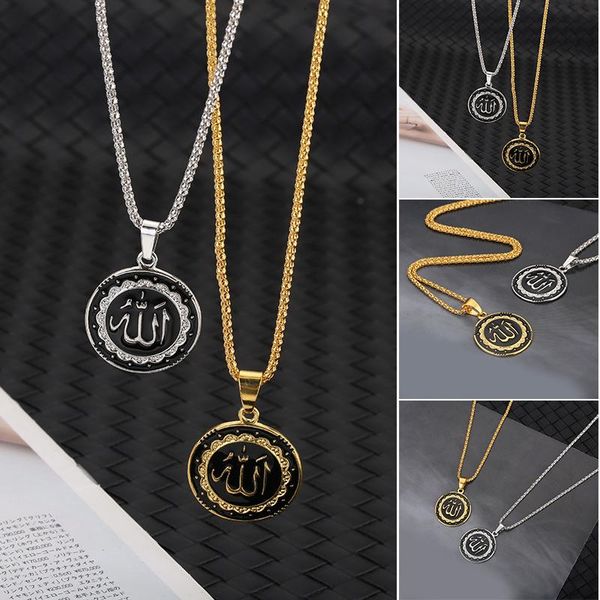 

chains cool necklace for men round disc hip hop pendant neck chain punk jewelry gift girls women nov99, Silver
