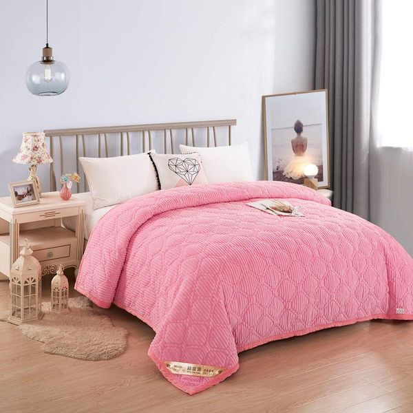 

blanket for bed winter coral fleece quilt cover flannel air conditioning single double manta en la cama blankets
