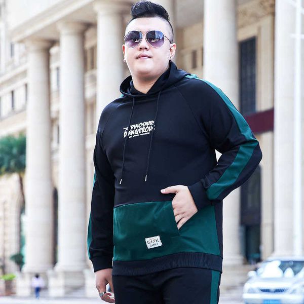 

fat autumn plus size boys hooded pullover sweater fat guy loose long sleeve t-shirt xxxxxx, Black;brown