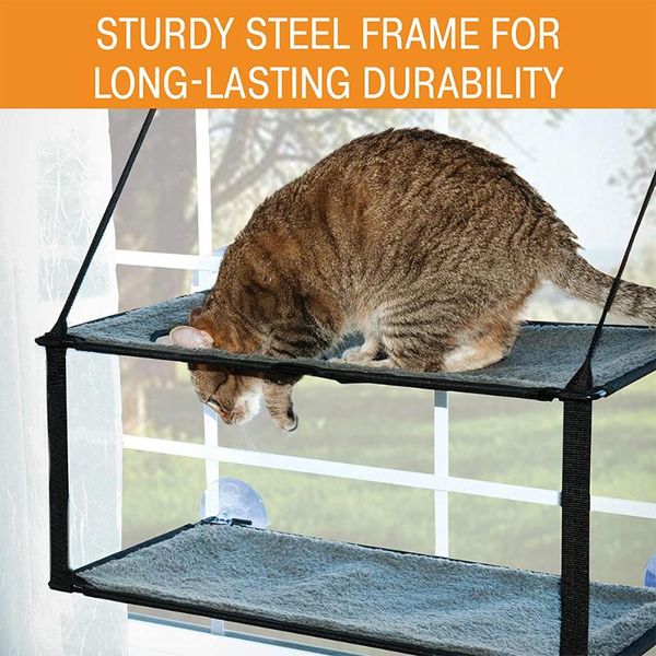 

cat balcony hammock bearing 20kg sunny seat pet waterproof fabric bed climbing sleeping mattress single layer double beds & furniture