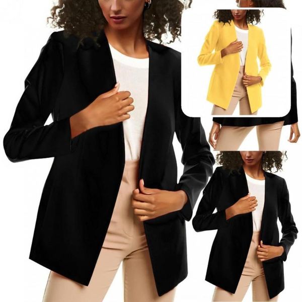 

women's suits & blazers great washable skin-friendly fashion basic female button casual blazer for autumn jacket, White;black