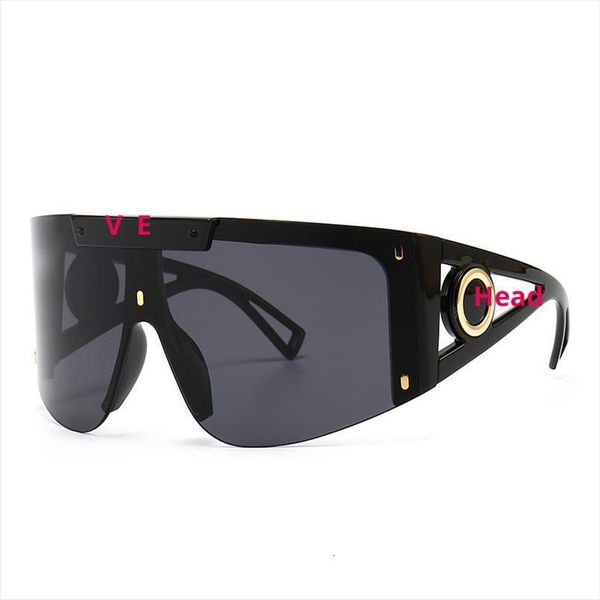 

letter brand design square big frame sunglasses women men male ladies outdoor sports sun glasses shades oculos de sol gafas, White;black