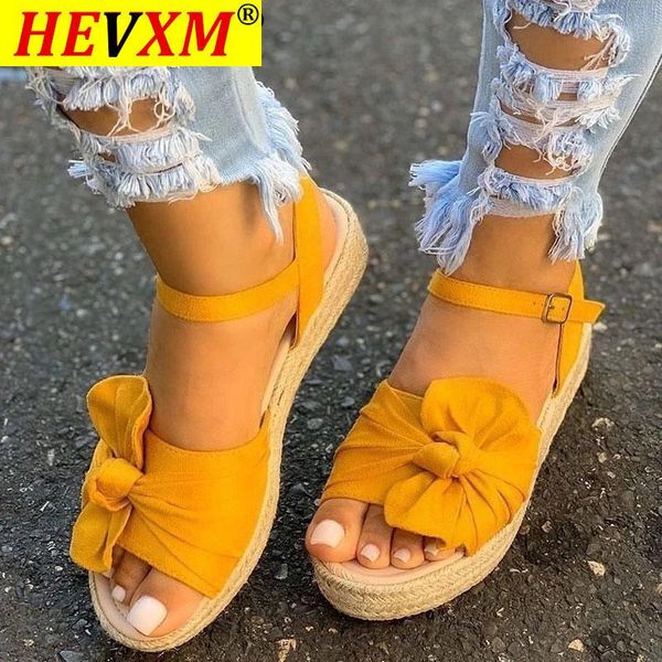 

women casual sandals summer shoes flats platform ladies bowknot buckle strap fashion woman peep toe female, Black