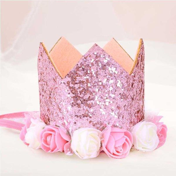 

caps flower crown 1st hat newborn baby headband 1 year birthday party decorations