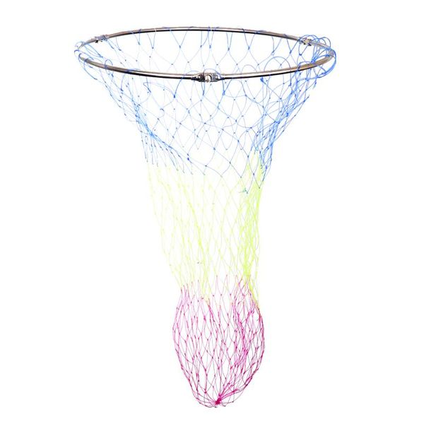 

colorful mesh hole fishing net carp sea game landing head accessories