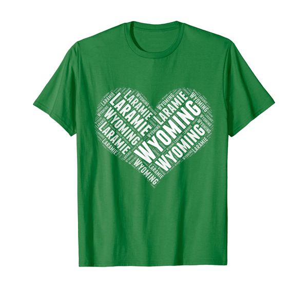 

State Heart WYOMING Tshirt LARAMIE Home Tee, Mainly pictures
