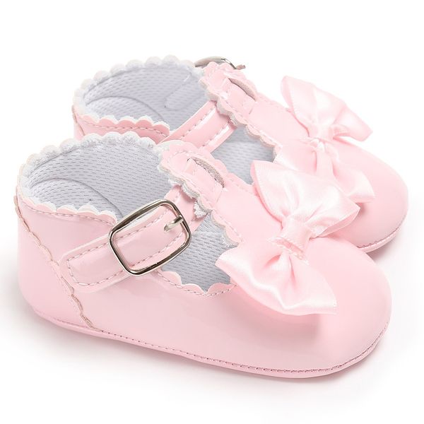 

Newborn Baby Girl Shoes PU Leather Bowknot White First Walkers Baby Crib Shoes Summer Princess Party Wedding Infant Girls Shoe