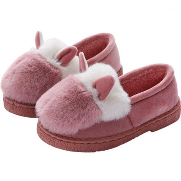 

slippers cute sheep ears fur autumn and winter bag heel indoor outdoor home ladies warm comfortable cotton1, Black