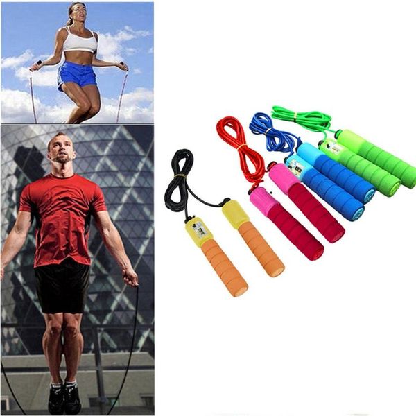 

jump ropes 2.4m kids children rope skipping adjustable length automatic counting sport count features#l4