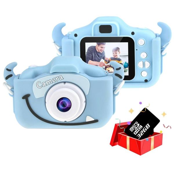

kids camera 1080p hd with 32g card 2.0 inches color screen dual selfie video game children toys gifts for digital cameras
