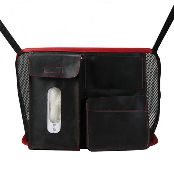 

80% s multi-pocket faux leather car seat back storage bag phone towel cup organizer