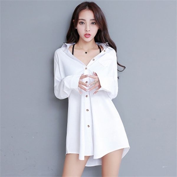 

white shirt women's blouse long sleeve autumn blusas plus size casual vintage winter pink chemisier femme blusa ladies 220307