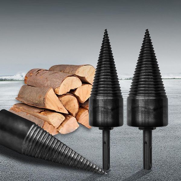 

professional drill bits 32/38/42/45mm wood splitter cone efficient bit safe breaker tool for firewood machine fast splitting
