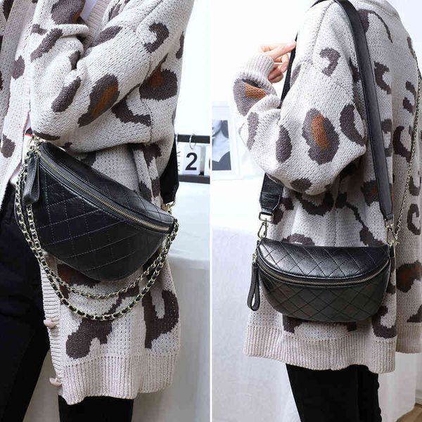 

evening bags leather 2022 breast women's ins trendy msenger versatile foreign style waist single shoulder bag