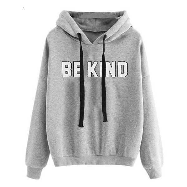 

hoodies autumn style letter printing loose hooded sweater women's clothing, Black