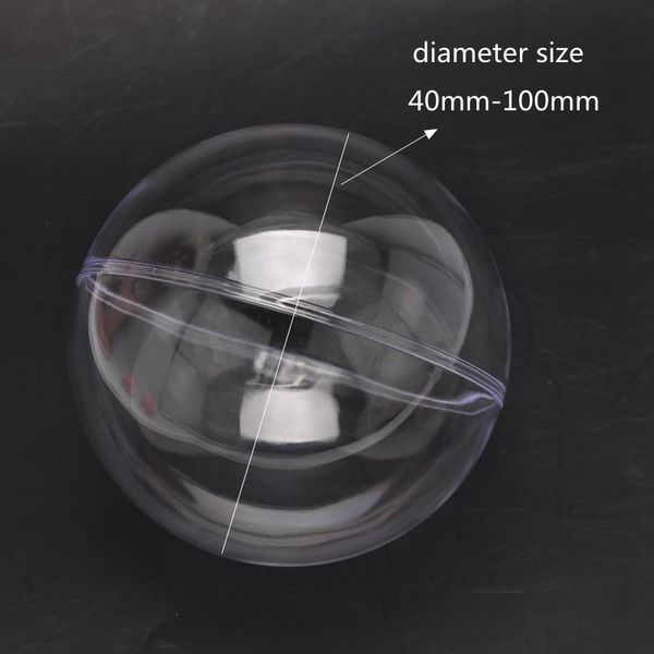 

factory outlet christmas decoration party decoration 10pcs clear plastic christmas balls bubble tree ornaments ball box craft xmas candy box