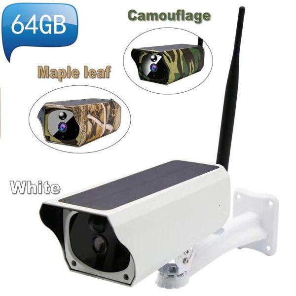 

color solarpower wifi ip camera1080p 2mp wireless remote monitor security camera ir night vision wild hunting cameras