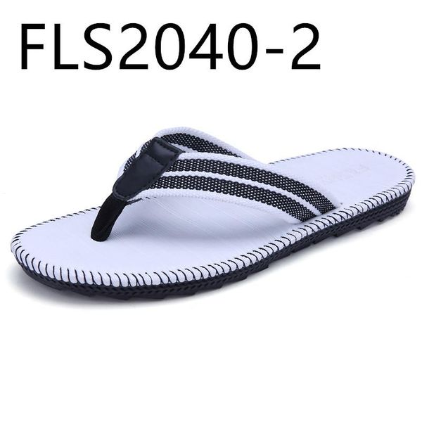 

flip-flops summer trend men beach students non-slip fls2040 slippers, Black