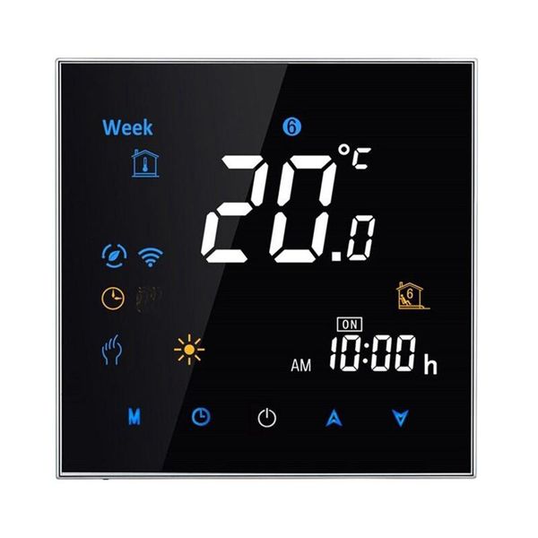 

smart home control electric floor heating room press screen thermostat warm system thermoregulator 220v temperature controller